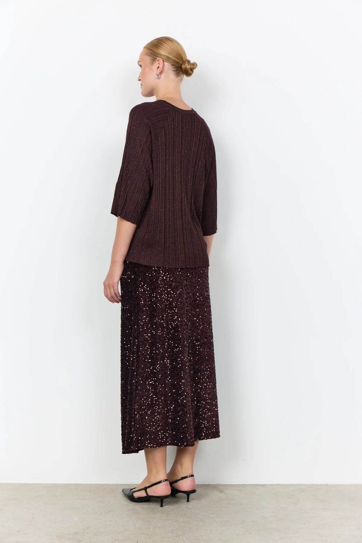 SC-VIOLETTA 4 BLUSE - DUNKLE PFLAUME