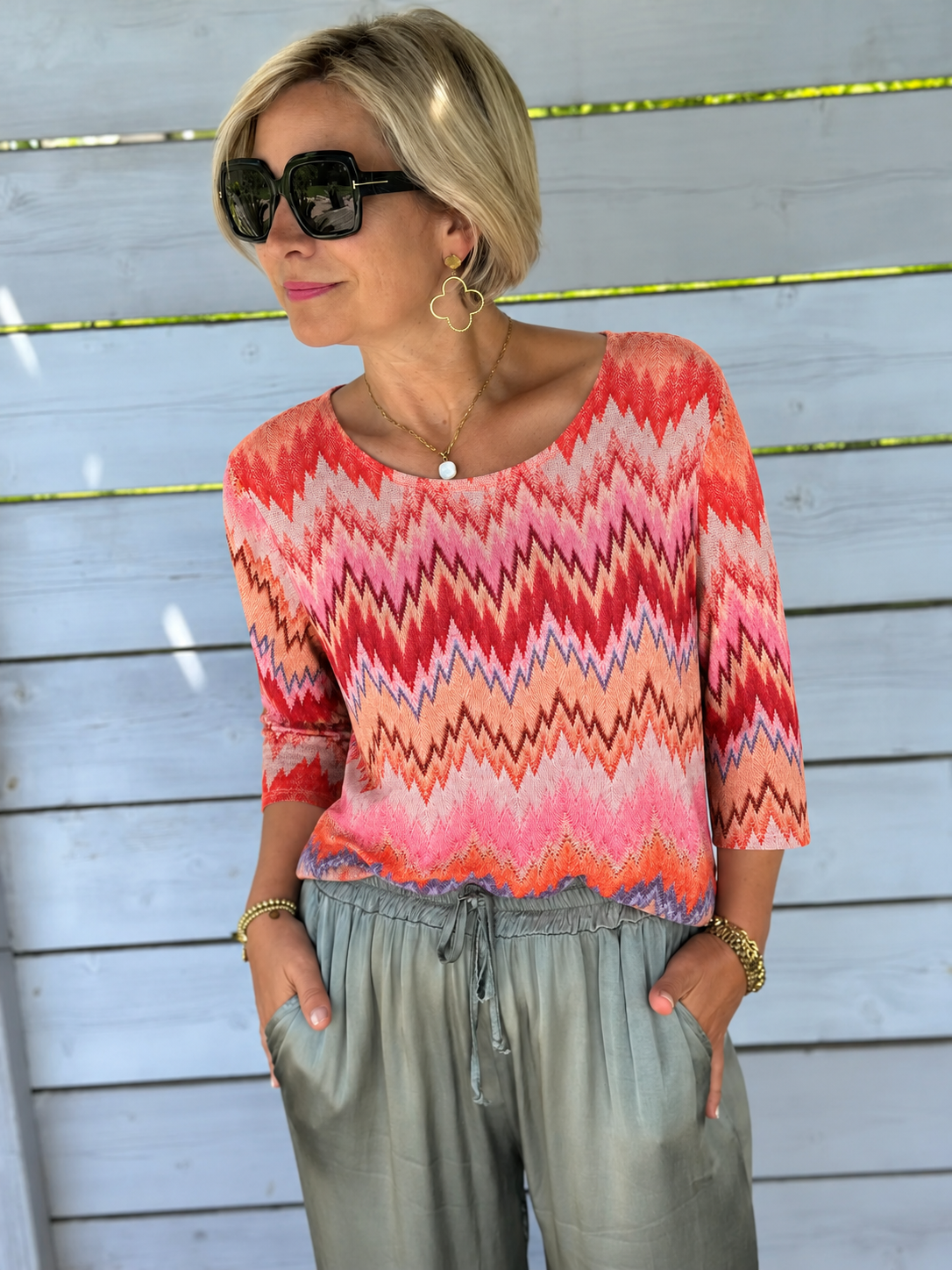 Zigzag Sunset Shirt