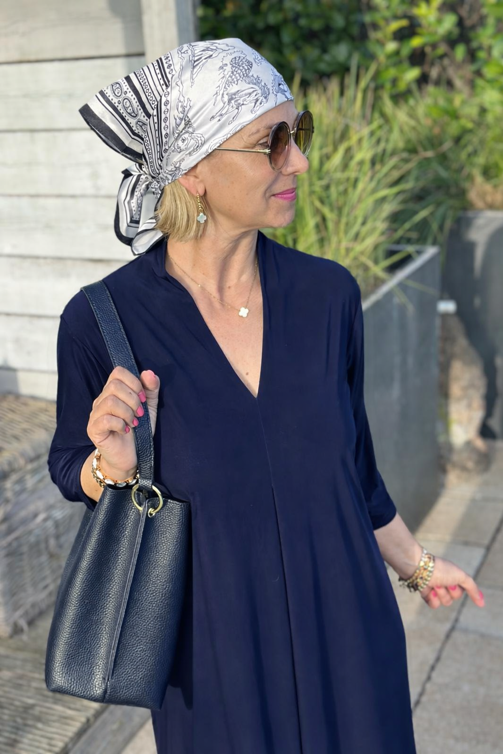 Elegantes Maxi-Kleid „Everyday Chic“ – Navy