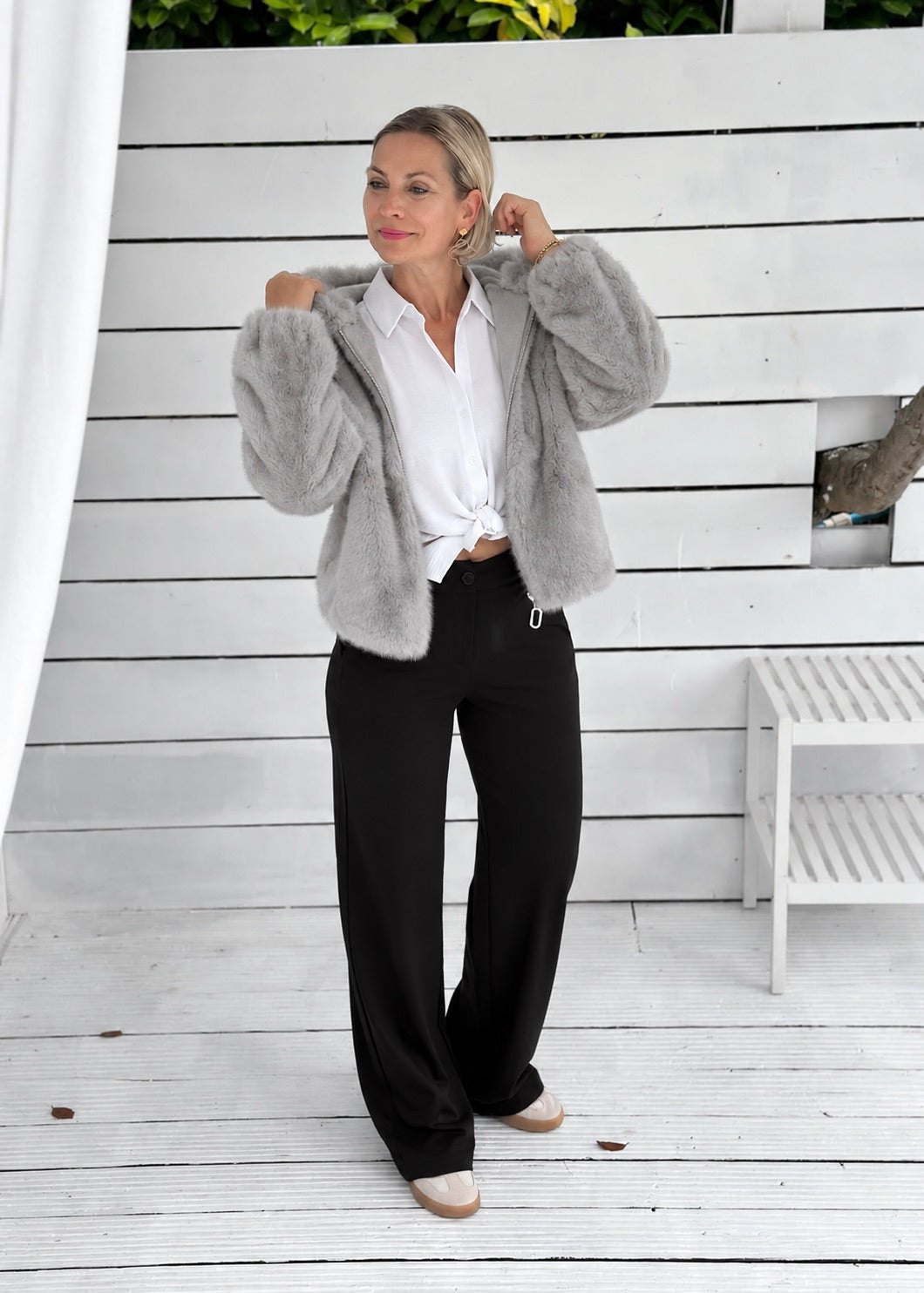 Wendejacke „St. Moritz“ – Silver Grey