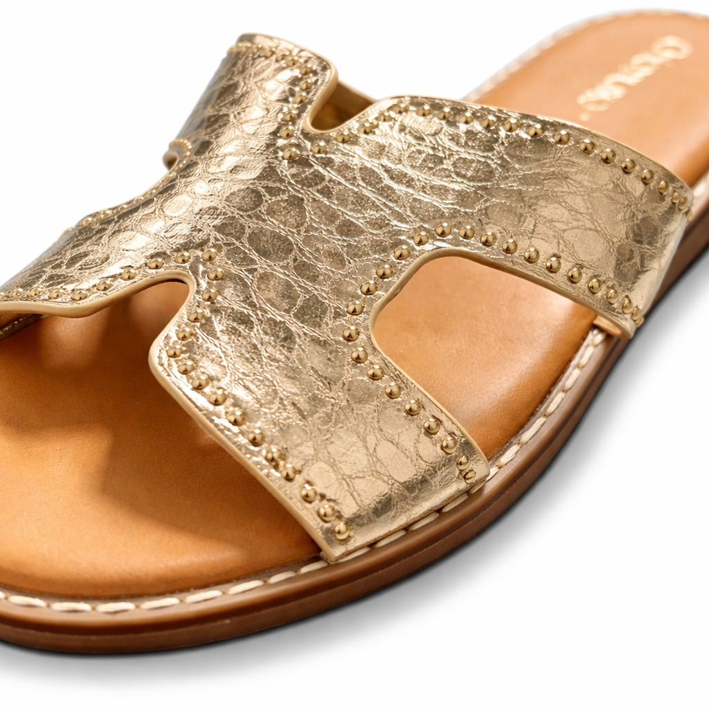 „Beach Love“ Sandalen in Gold