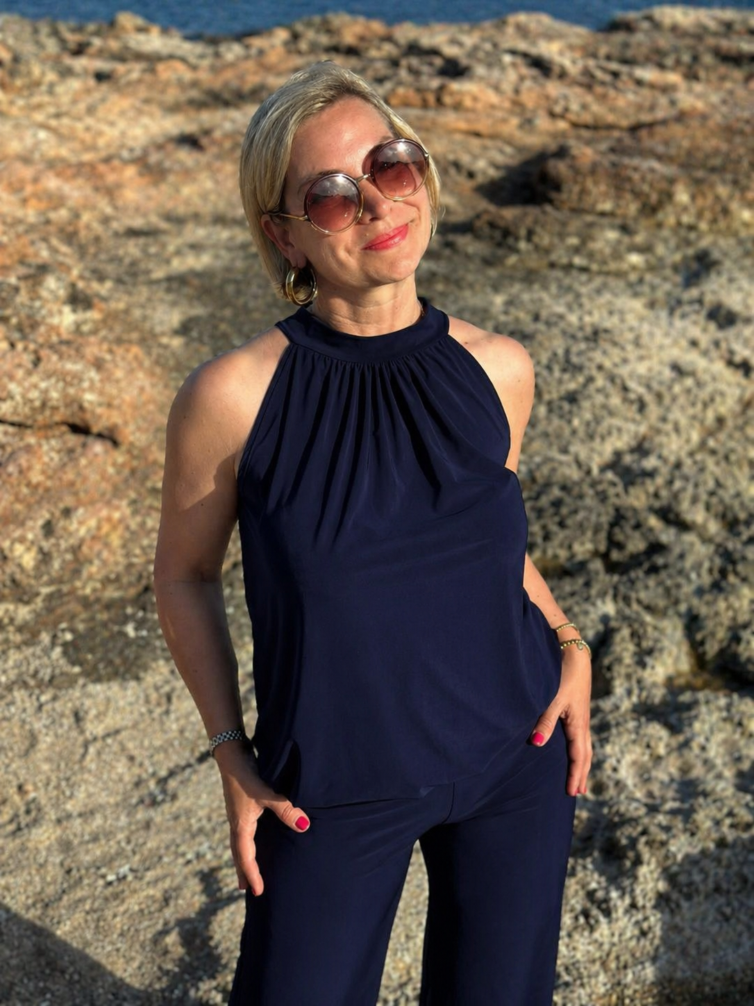 Kofferhose „Navy Flow"