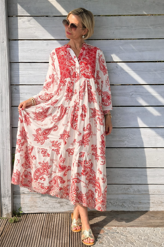 Boho Maxi Kleid „Sunset Paisley“