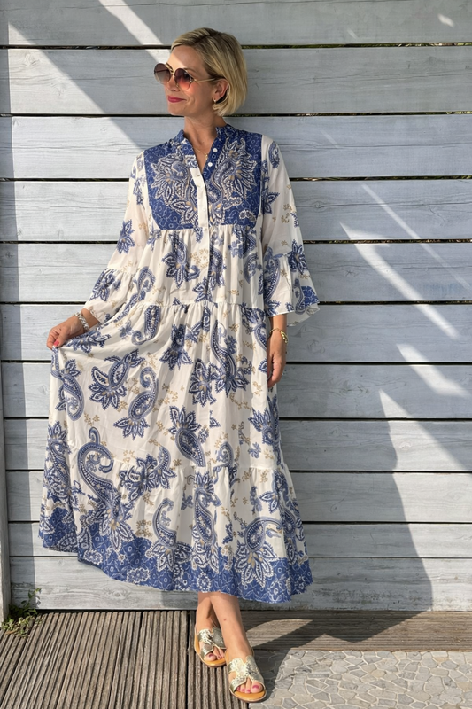 Maxi Kleid „Santorini Blue“
