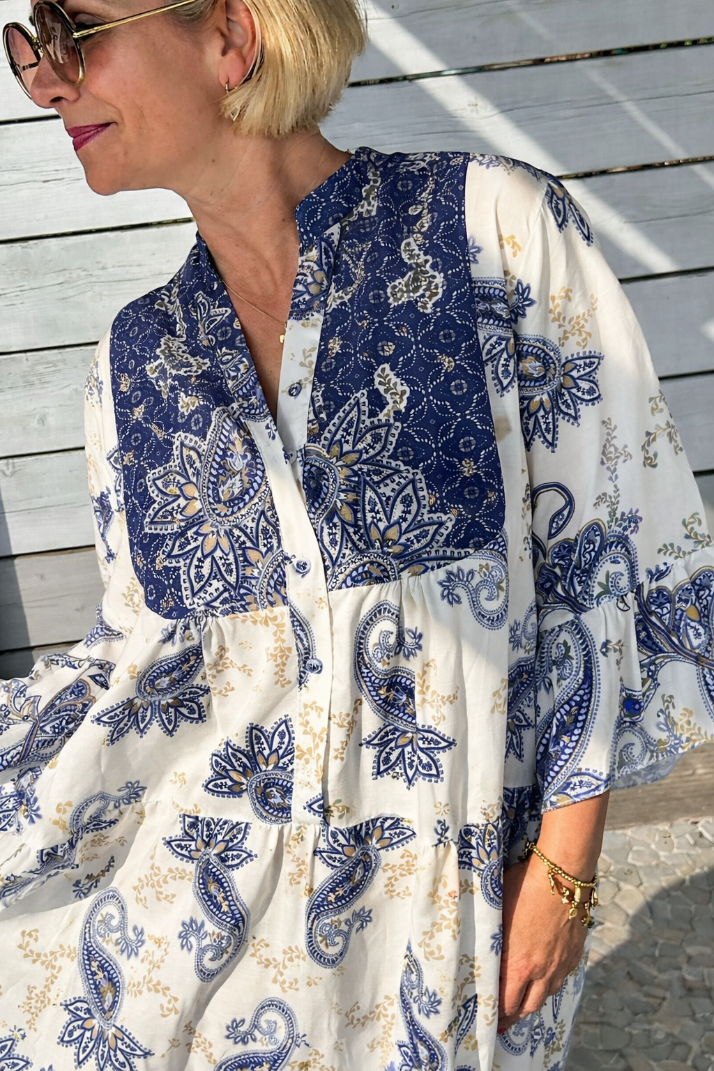 Maxi Kleid „Santorini Blue“