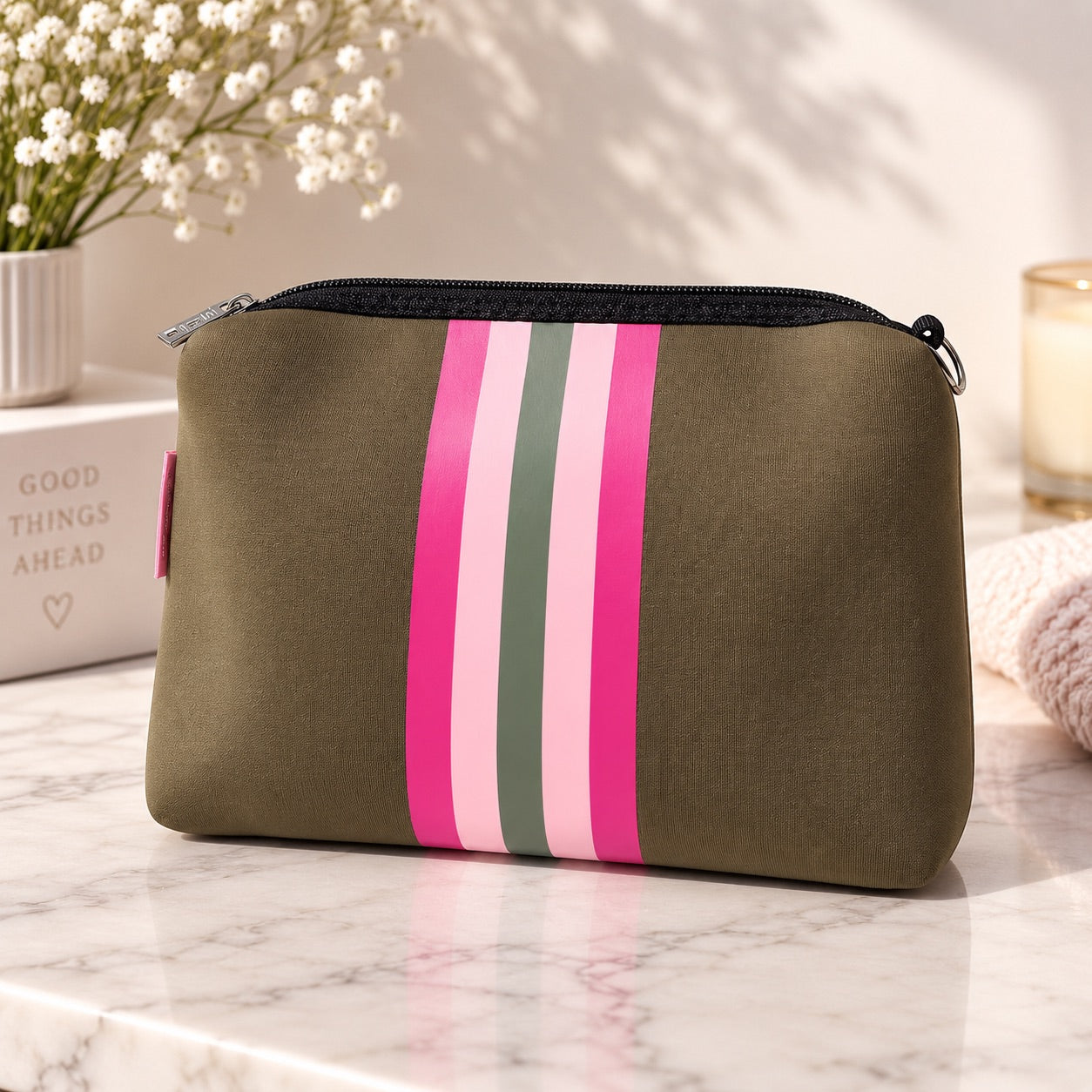 Neopren-Kosmetiktasche Iris - Beste Freundin