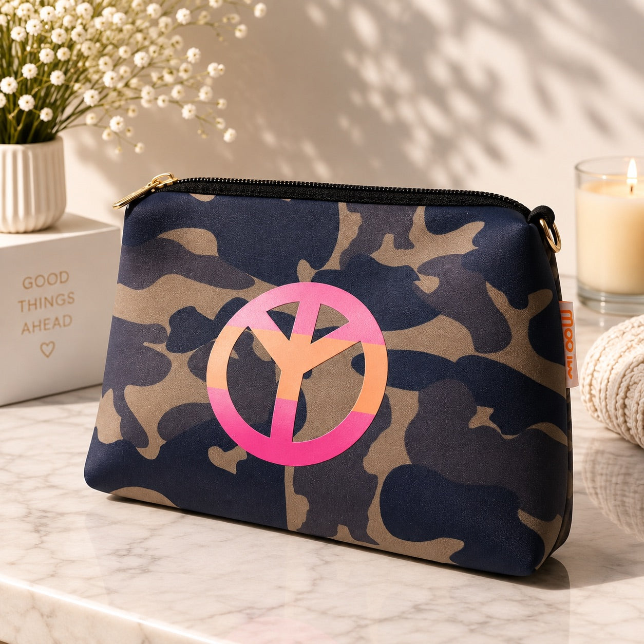 Neopren-Kosmetiktasche Iris - Camouflage