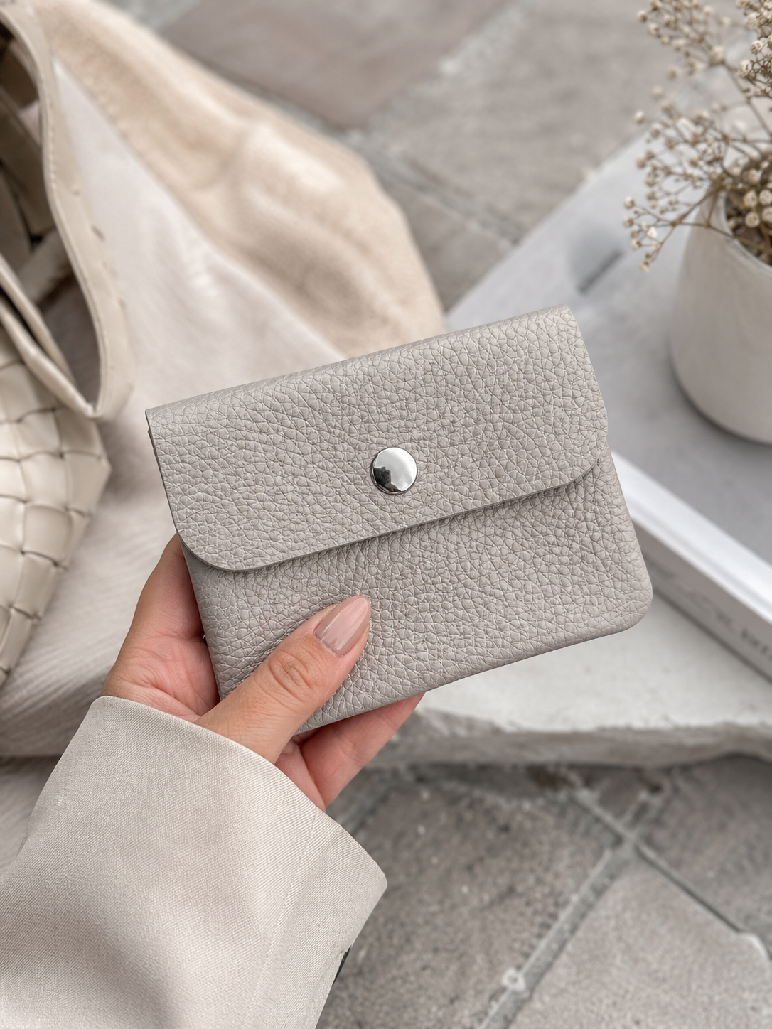 Mini Portmonee „Color Pop“ – Light Grey