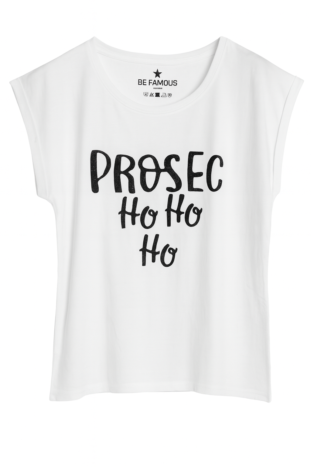BE FAMOUS "Prosecco" Shirt in Weiss