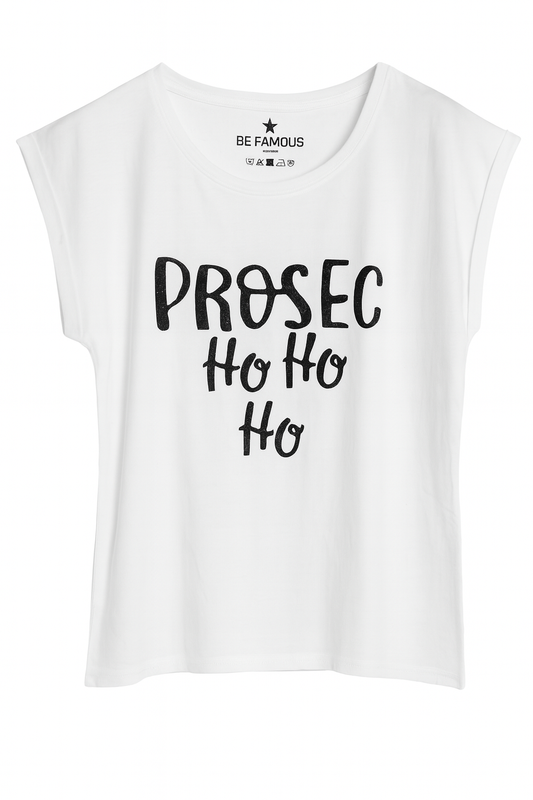 BE FAMOUS "Prosecco" Shirt in Weiss