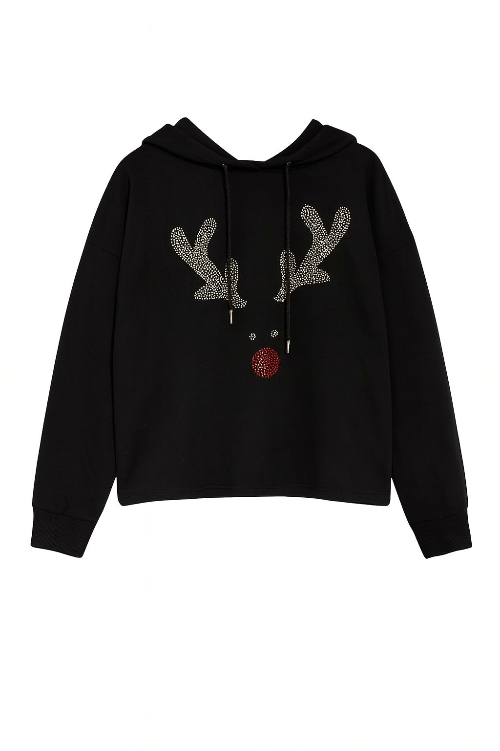 BE FAMOUS "Rudolph" Hoodie in Schwarz