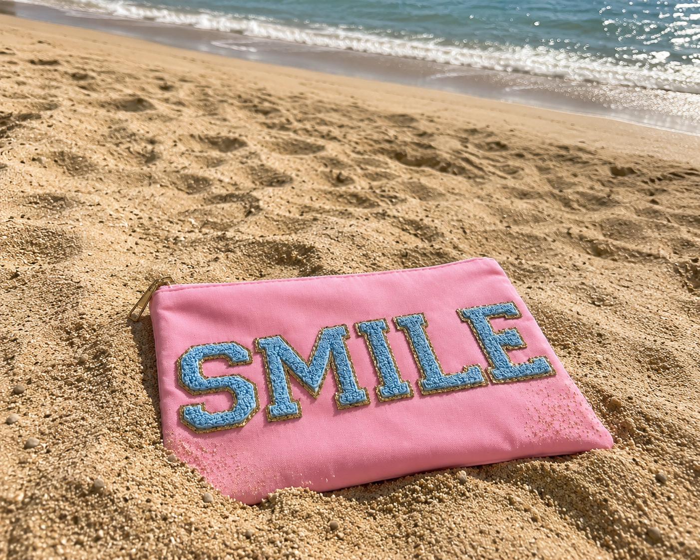 Kosmetiktasche - Rosé Smile