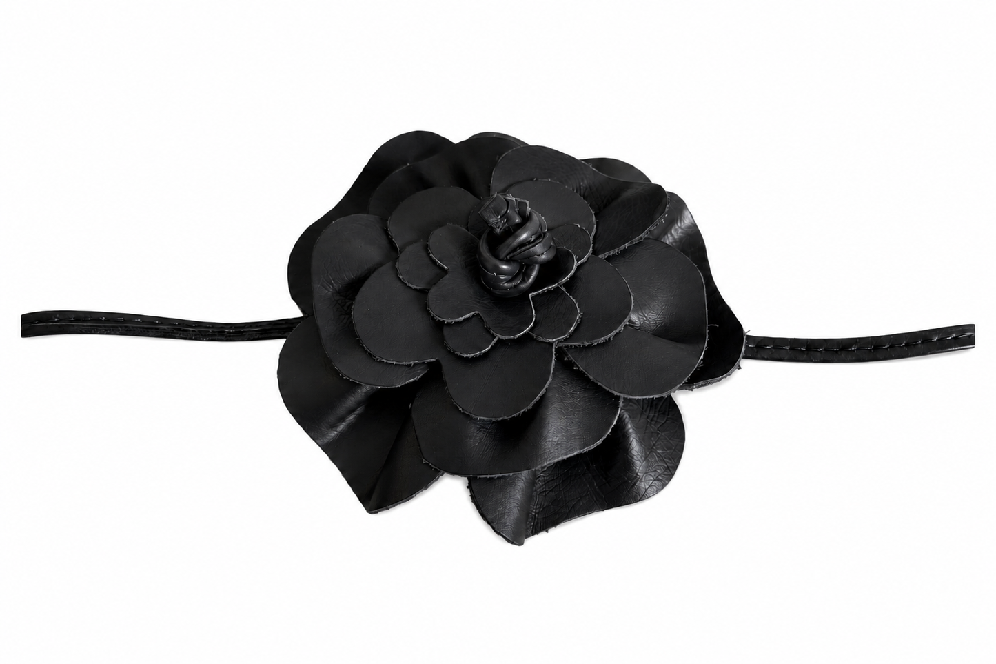 Rosalie Gürtelblüte in Schwarz