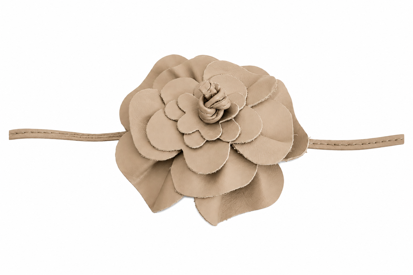 Rosalie Gürtelblüte in Dark Beige