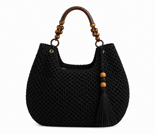 Strandtasche „Marrakesh“ in Schwarz