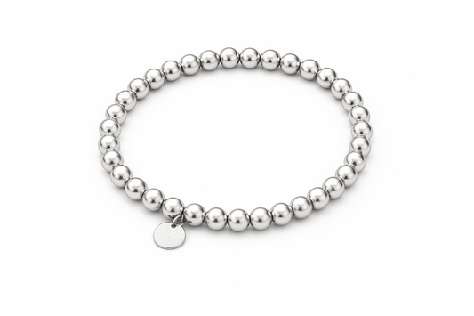 Silver Beads Classic Armband – Timeless Shine