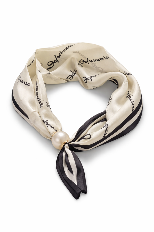 Signature Script Halstuch mit Perlenverschluss