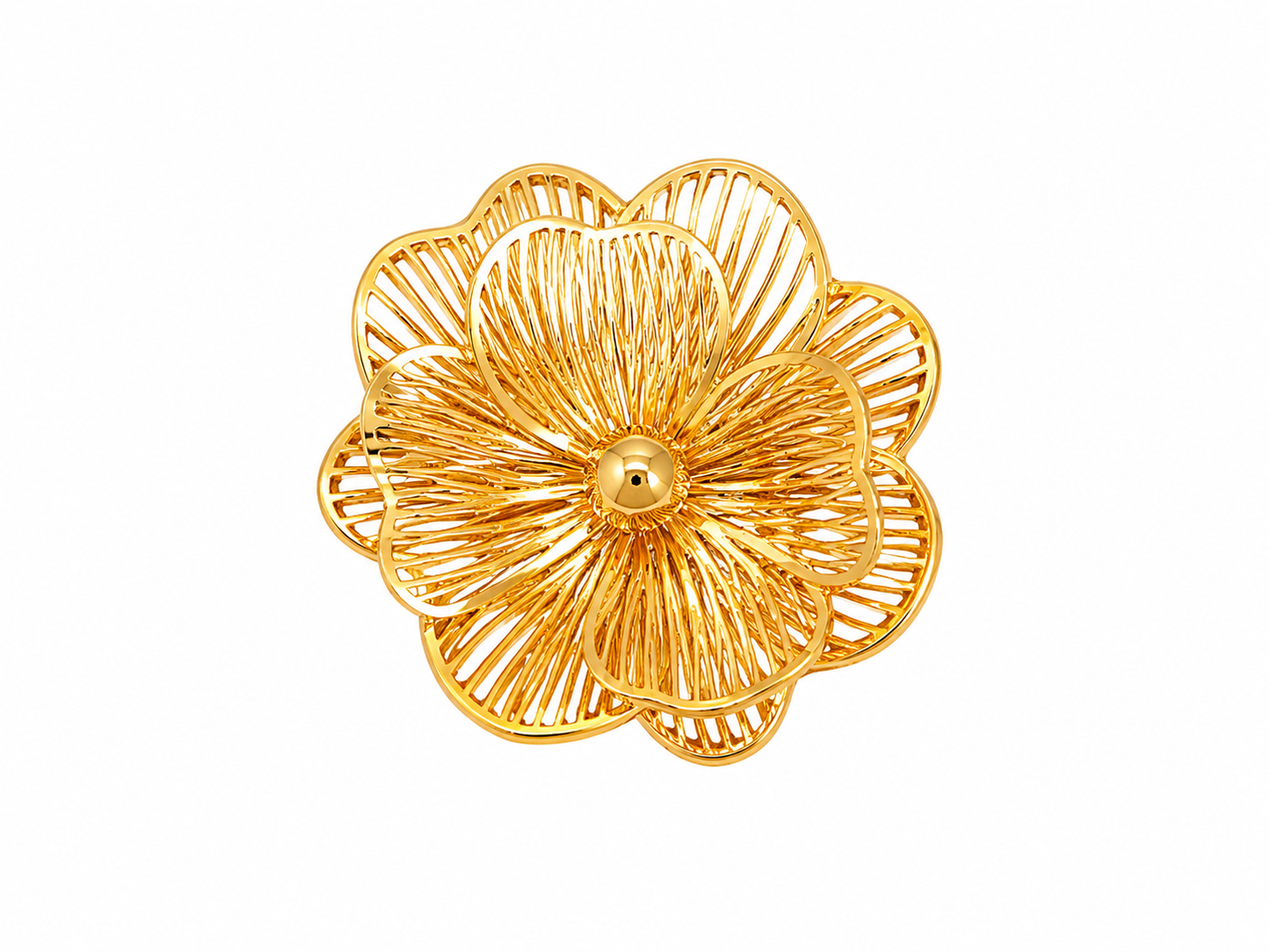 Brosche "Golden Bloom"