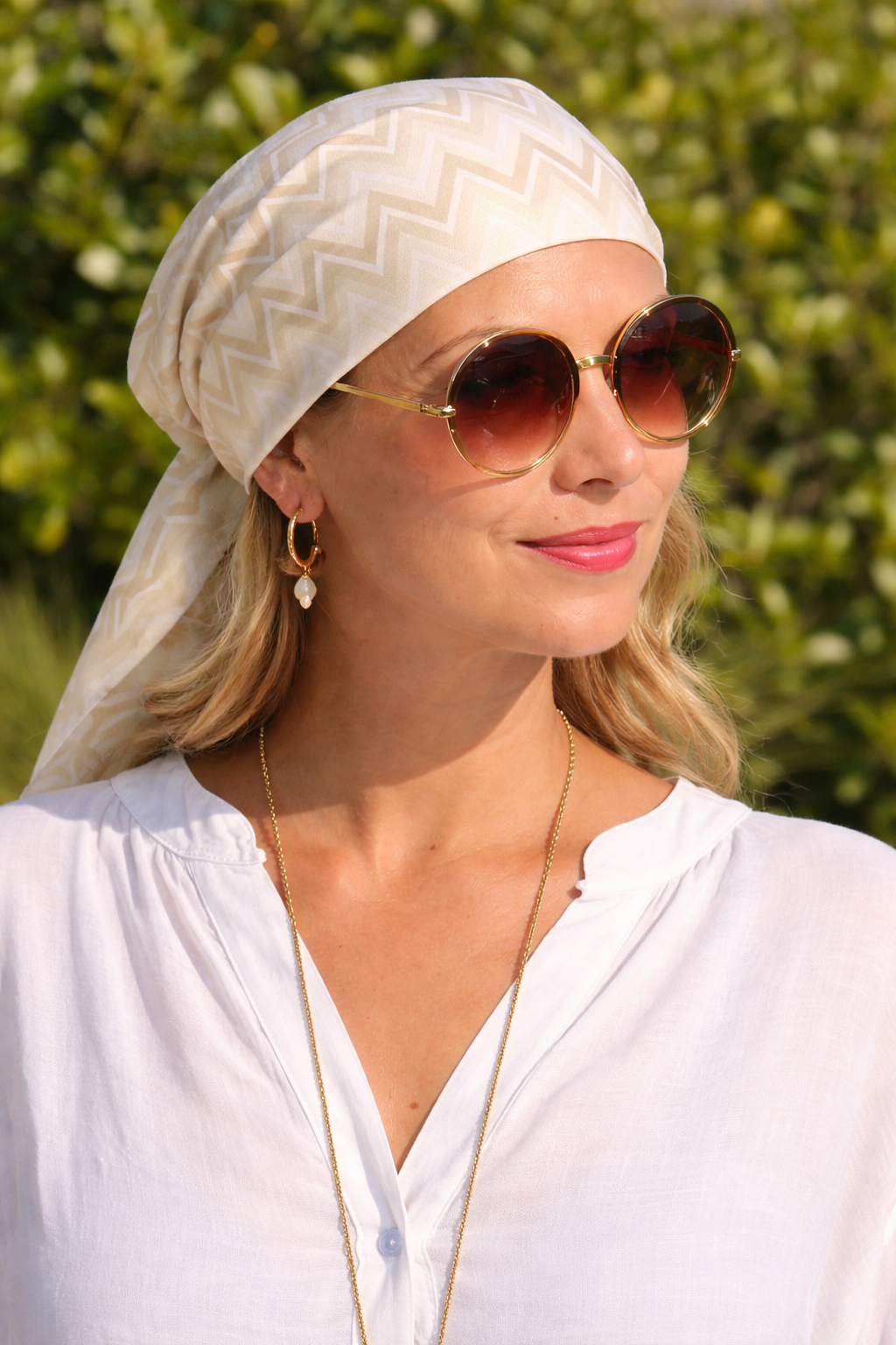 Summer Glow Zigzag Kopftuch