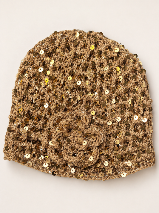 Boho Mütze Golden Glow