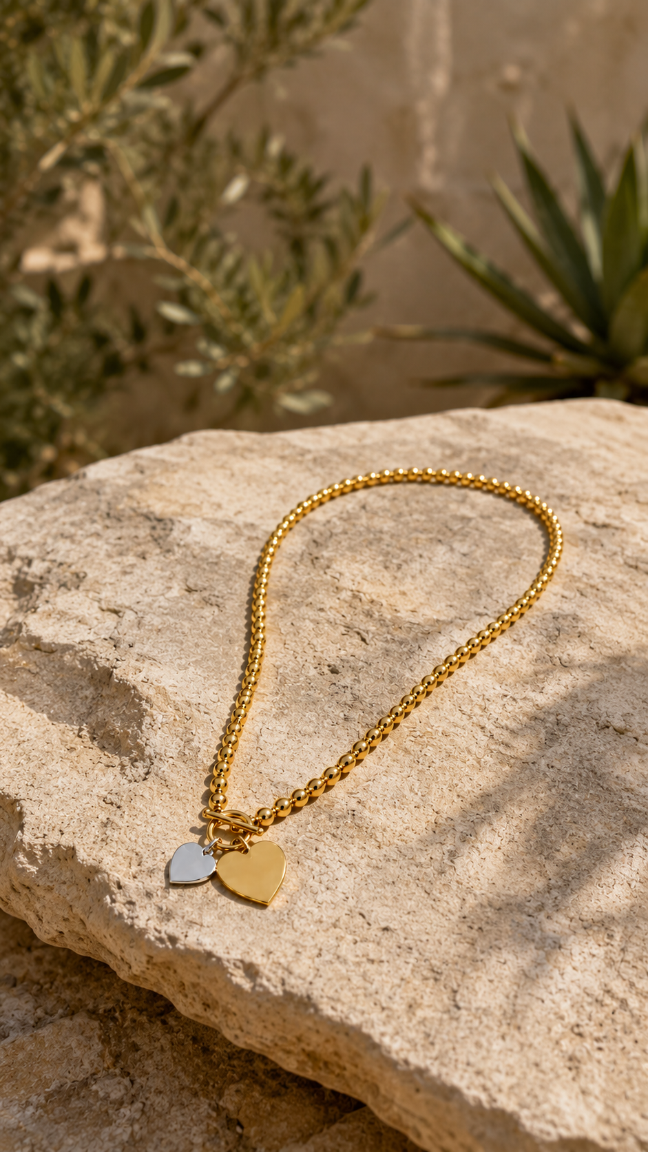 Kette "Herz an Herz" in Gold