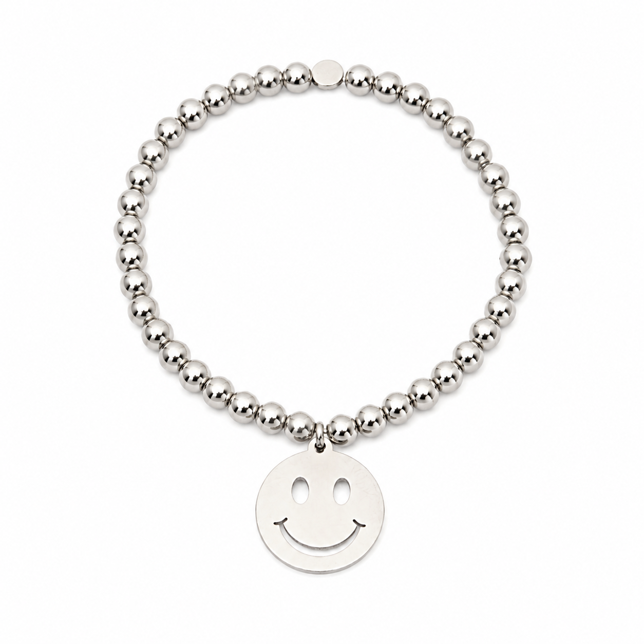 Smiley-Armband (Silber)