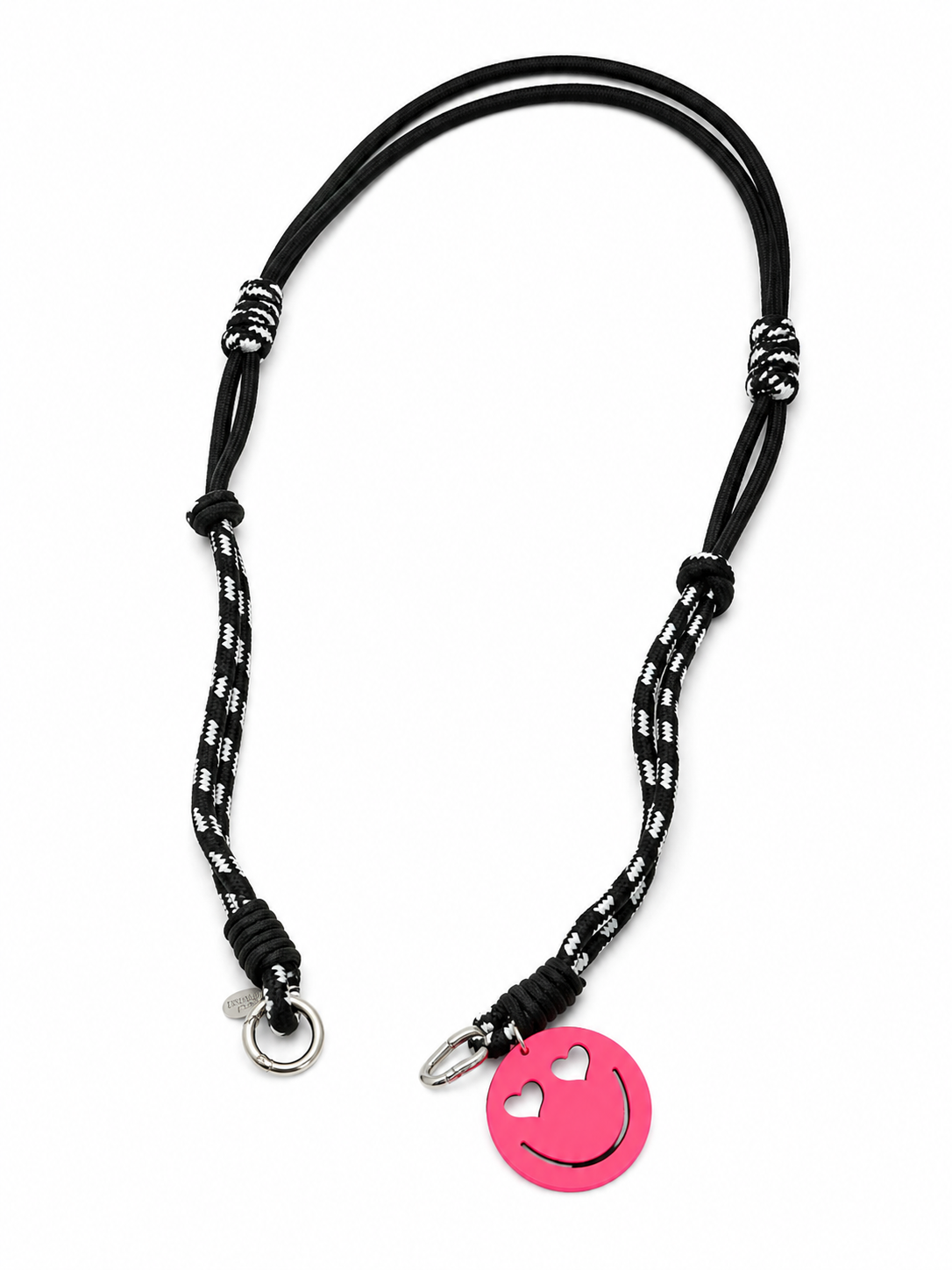 Lange Handykette – Smiley Heart Neon