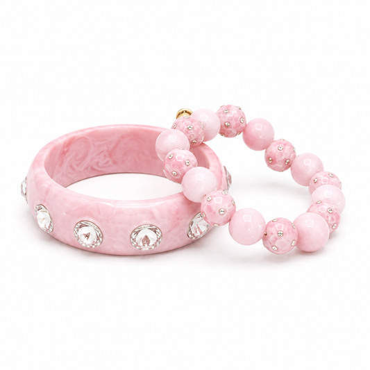 Armband-Set "Coastal Glow" in Rosé