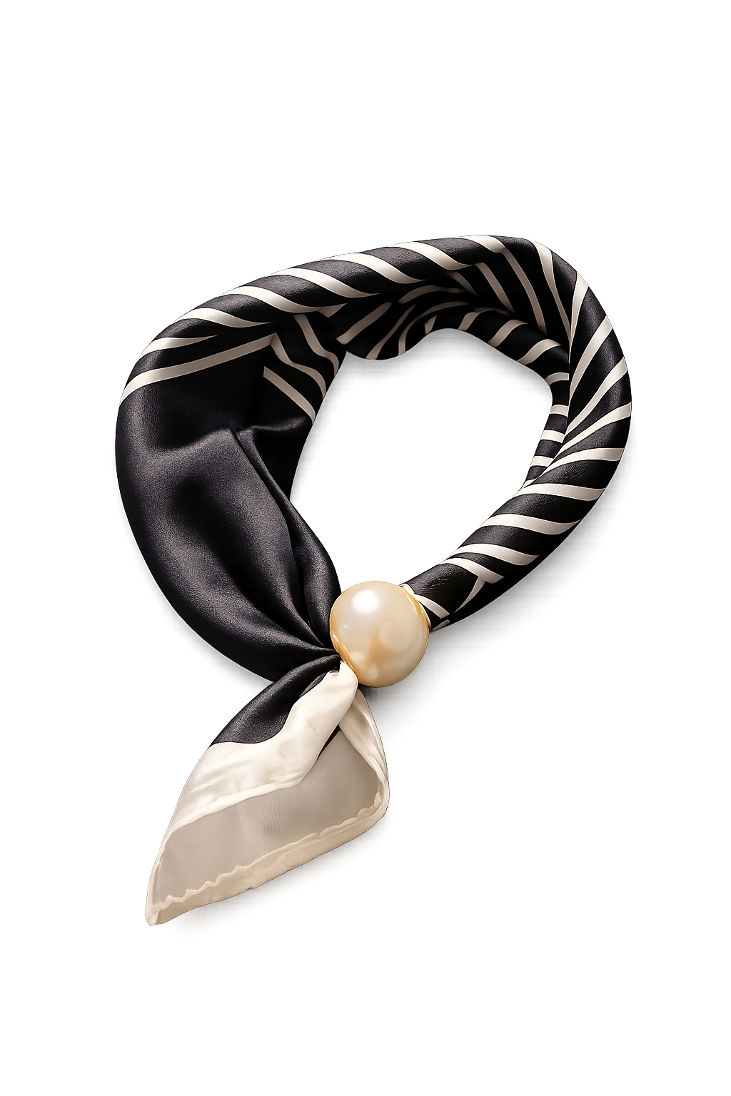 Black & Pearl Statement Tuch