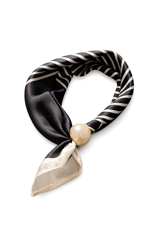 Black & Pearl Statement Tuch