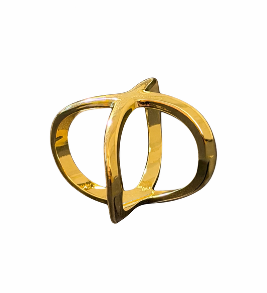 Goldener Tuchring „Modern Loop“