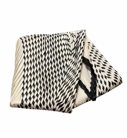 Plissee Halstuch „Graphic Lines“