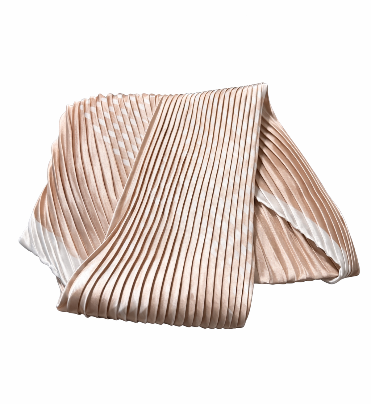 Plissee Halstuch „Soft Nude Elegance“