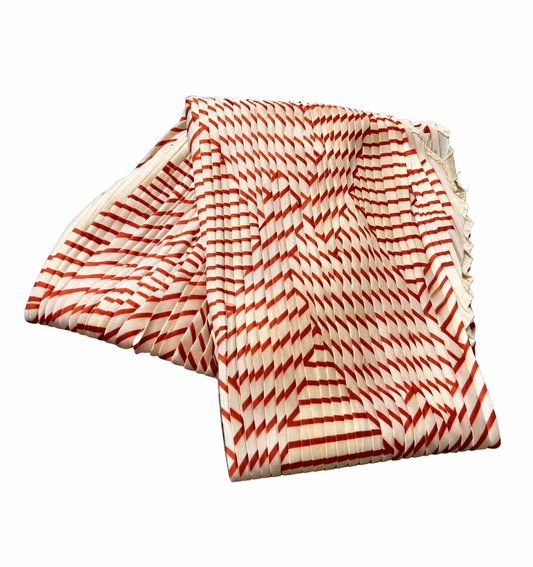 Plissee Halstuch „Scarlet Lines“