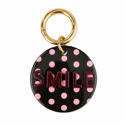 Smile Schlüsselanhänger – Black Dots