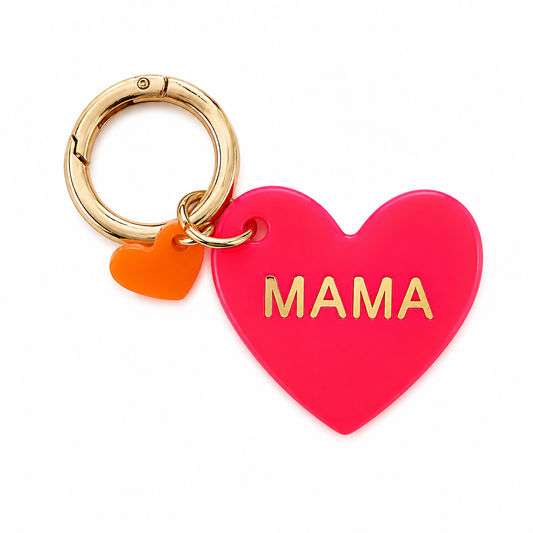 Mama Herz Schlüsselanhänger – Neon Love