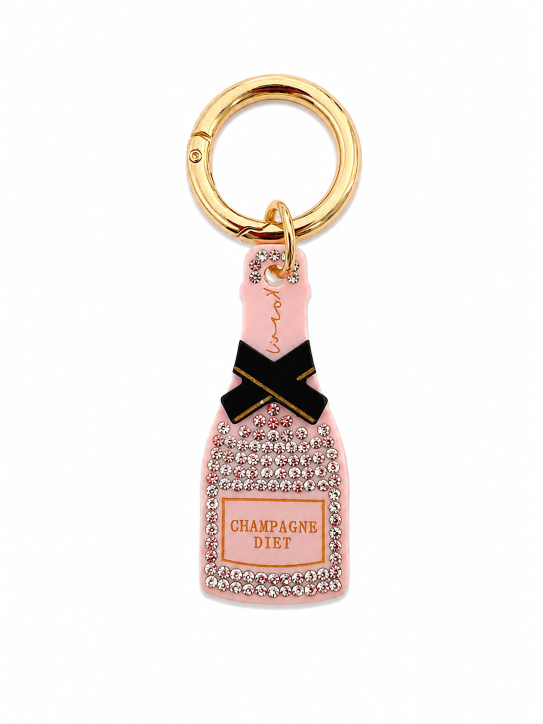 Champagne Diet Schlüsselanhänger – Rosé Glam