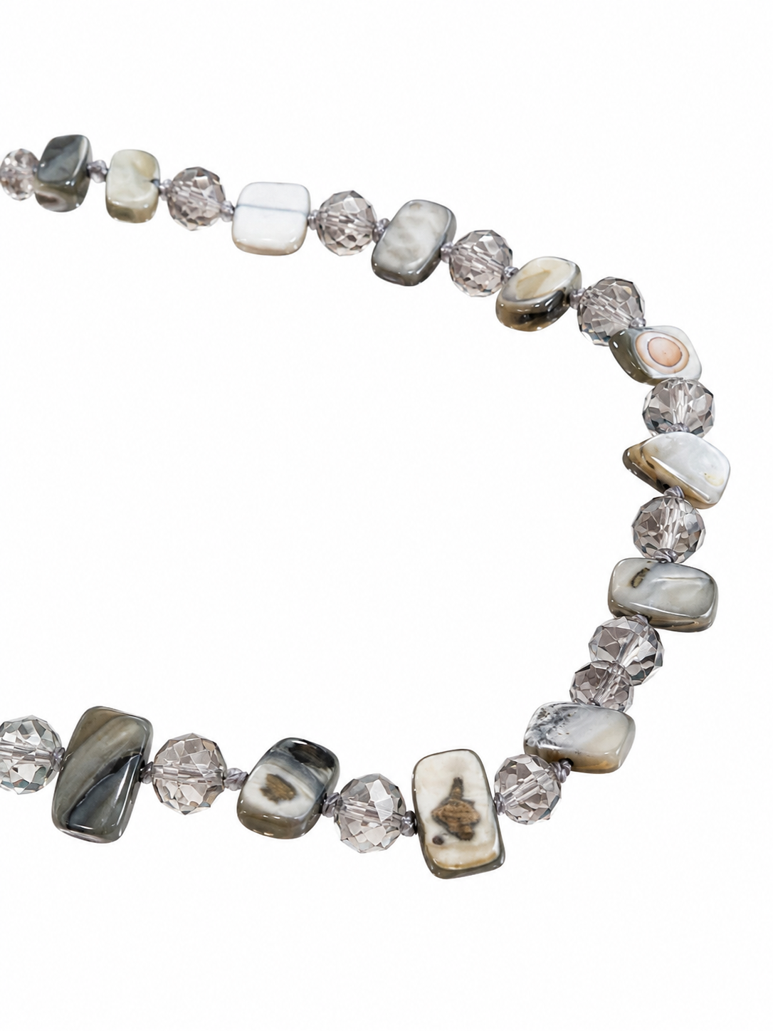 Naturstein-Kette "Harmony" in Steel