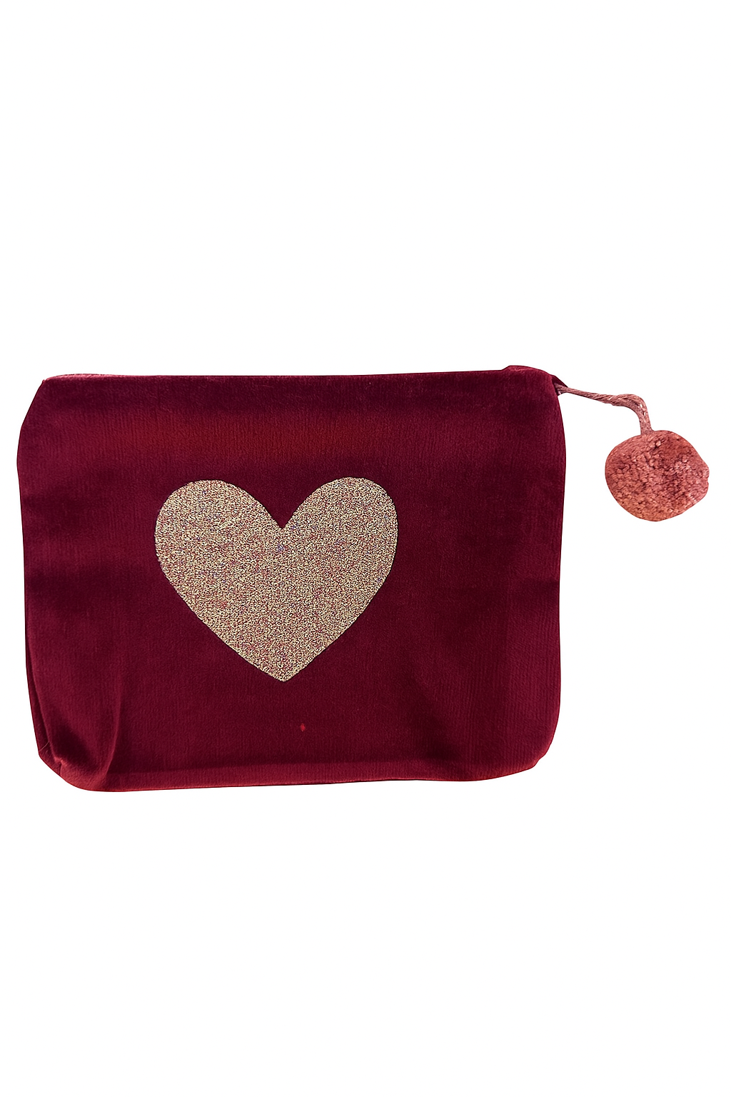 MINI Kosmetiktasche "HERZ" Bordeaux