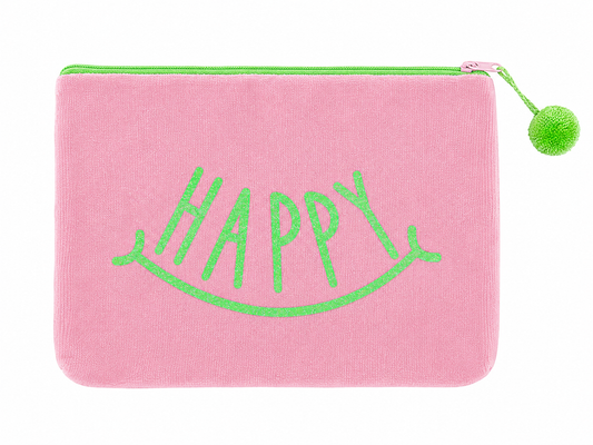 Happy Vibes Samttäschchen