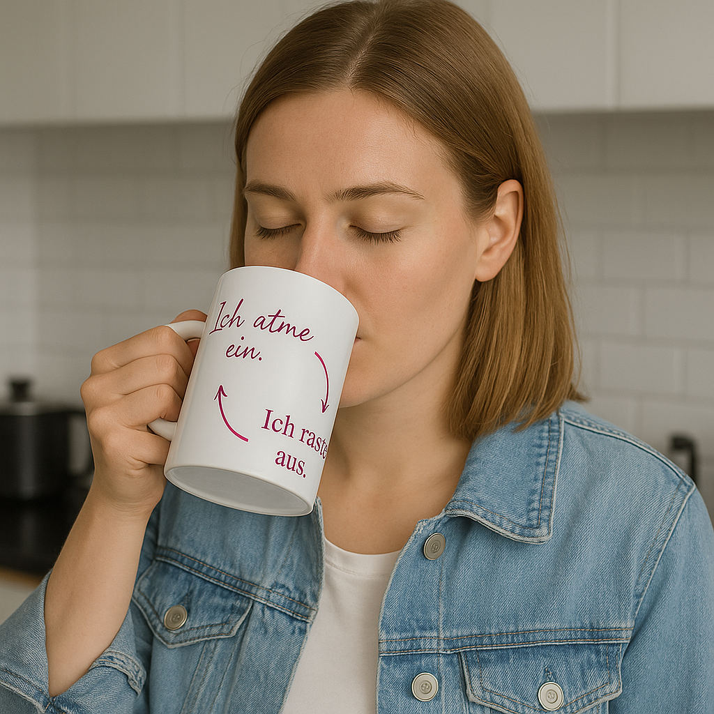 KIRSTEN PERSÖNLICH Tasse "Ich atme ein... Ich"