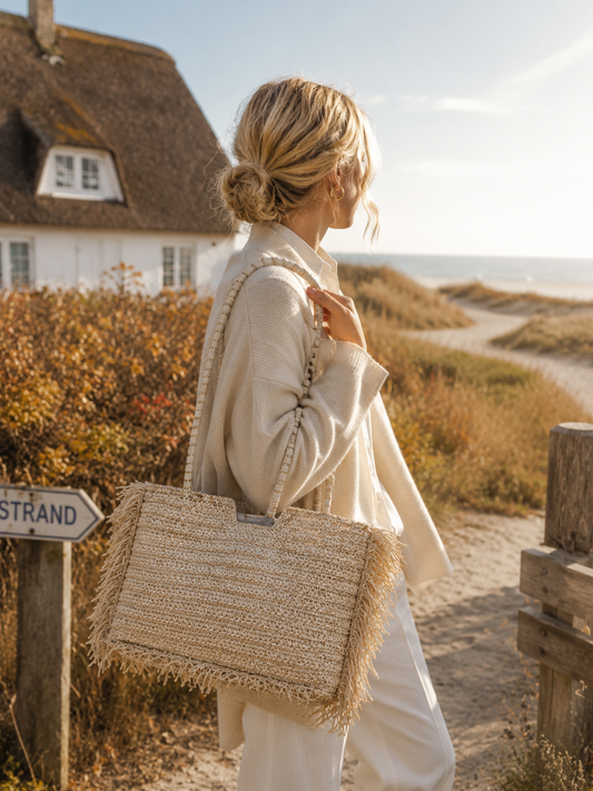 Shopper „Autumn Days“ in Cremé