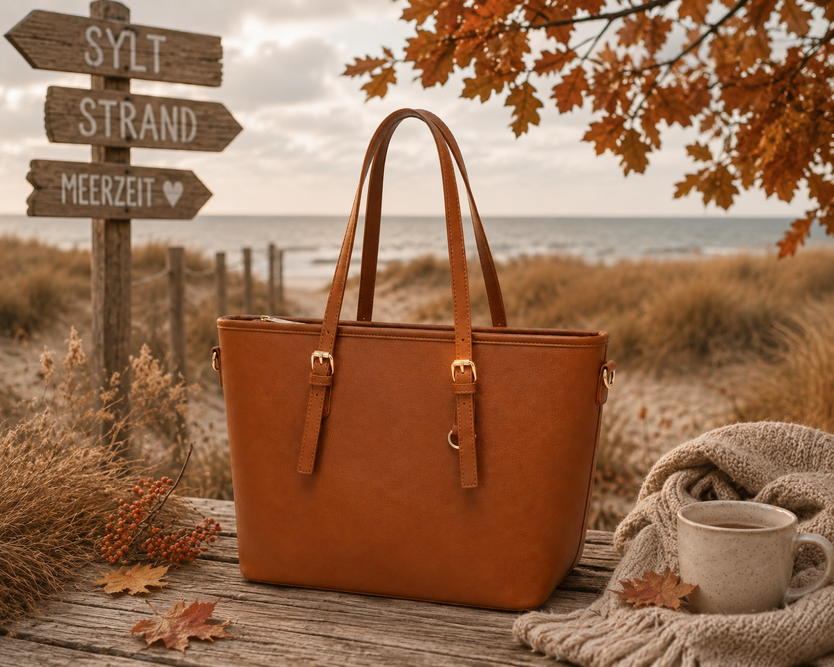Shopper "City Chic" - Cognac / Small