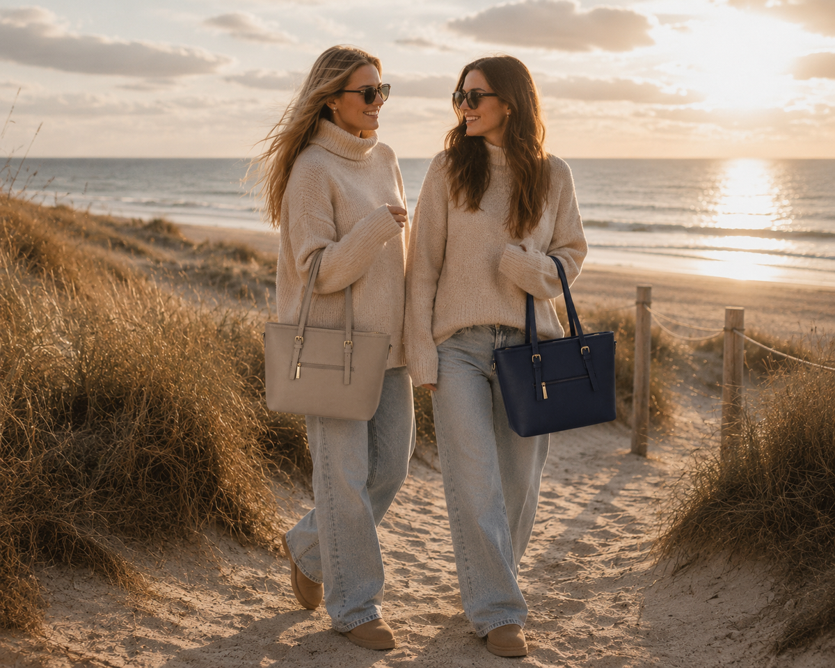 Shopper "City Chic" - Taupé / Small