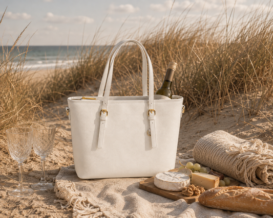 Shopper "City Chic" - Light Grey / Small