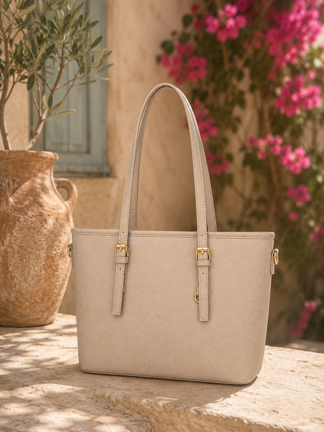 Shopper "City Chic" - Taupé / Small