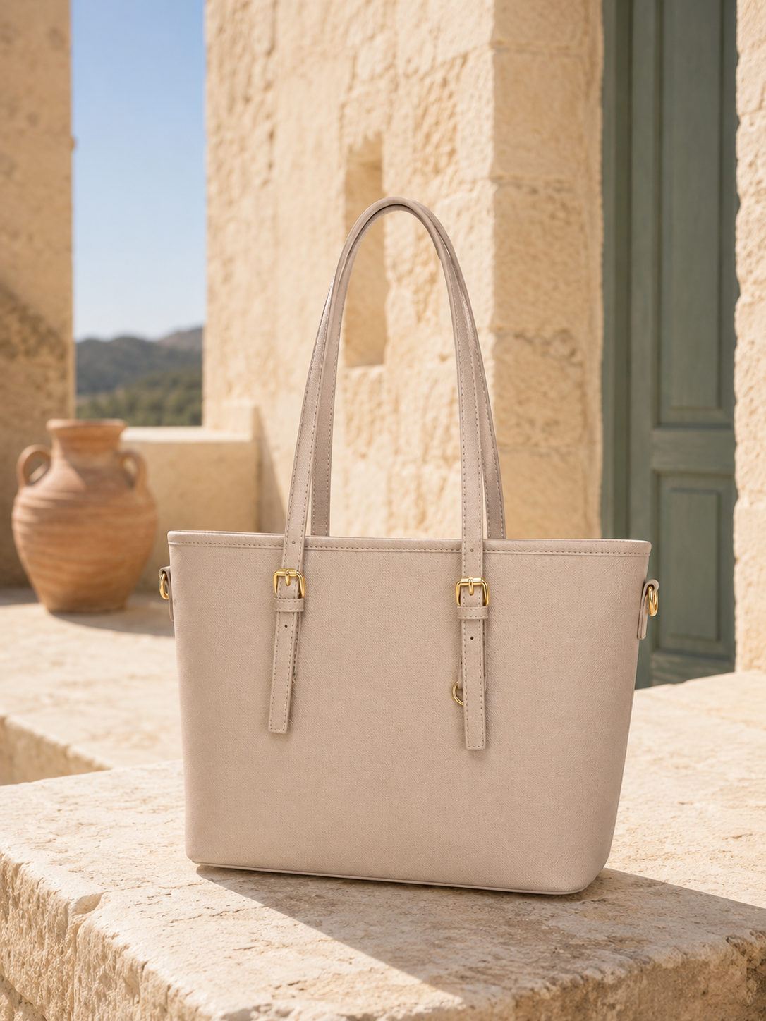 Shopper "City Chic" - Taupé / Large