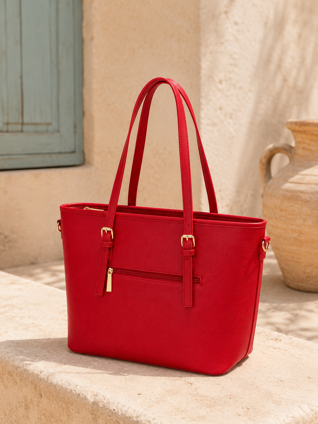 Shopper "City Chic" - Cherry Red / Small