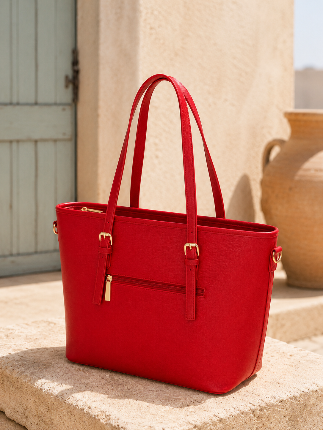 Shopper "City Chic" - Cherry Red / Large