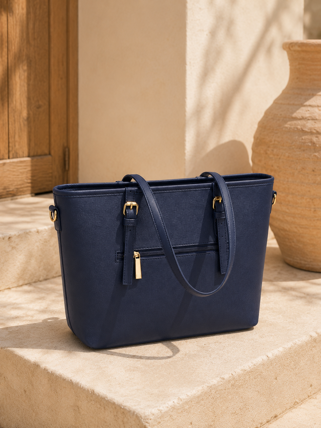 Shopper "City Chic" - Navy / Large